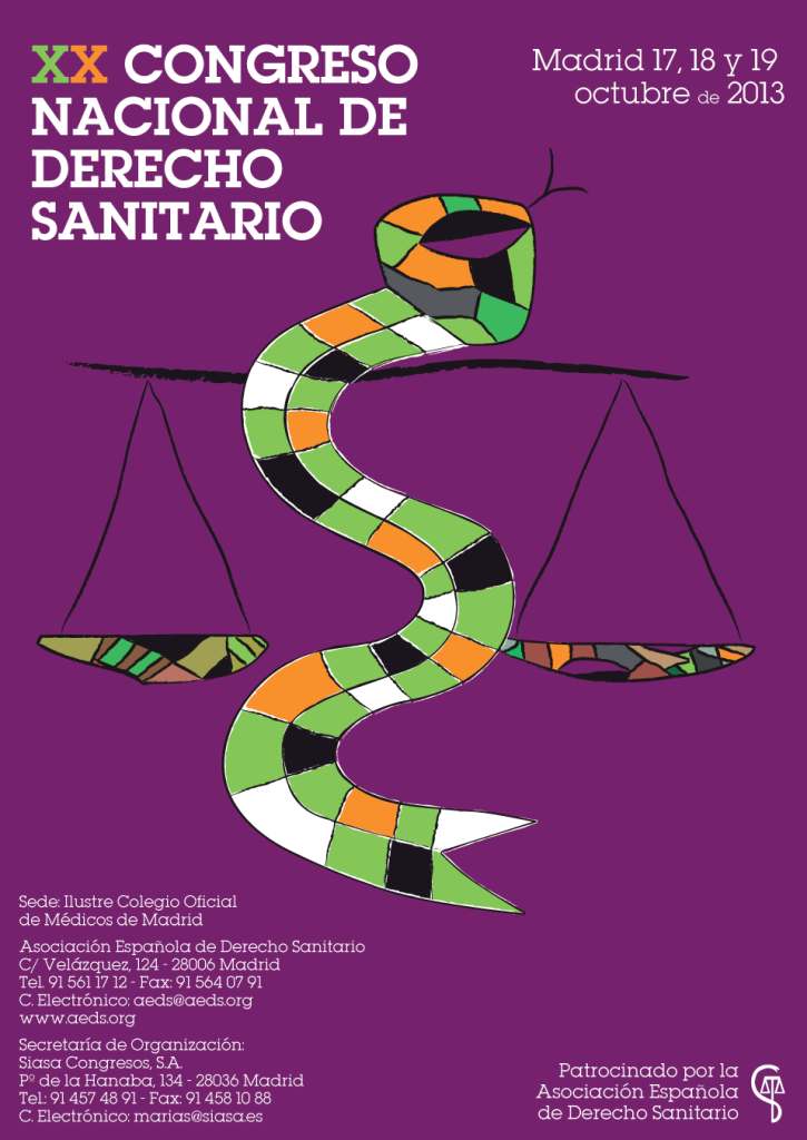 Cartel del XX congreso nacinal de derecho sanitario